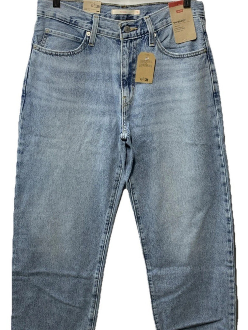 Levi's Women's 94 Baggy Jeans Mid Rise Straight Leg Long Pants w/Pockets 28x31